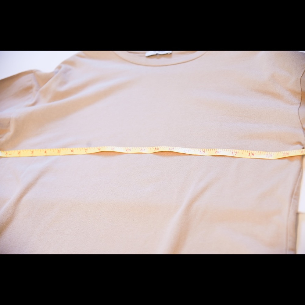 Zara Bell Sleeve Top with Ties in biscuit beige size M runs large as new - Picture 5 of 7